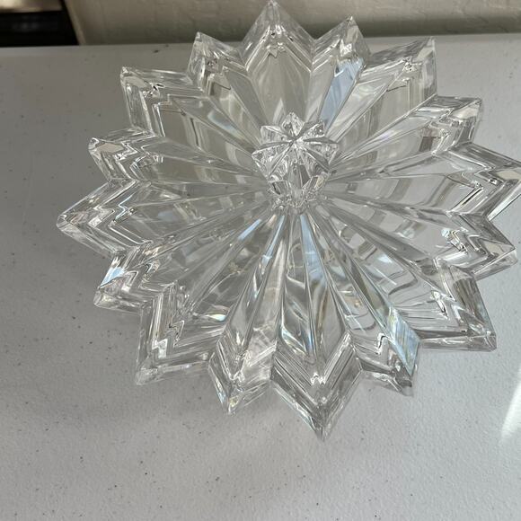 Crystal Box Star With Heavy Lead Shaped Clear Cut Trinket/Jewelry - Picture 3 of 14